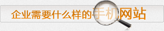 企業(yè)需要什么樣的手機網站